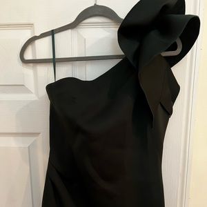 Jovani Neoprene One Shoulder Gown